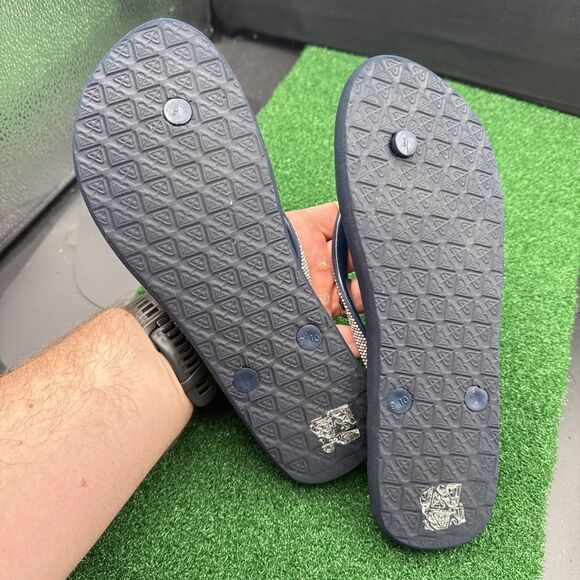 ROXY Women's Flip Flop Sandal Blue Pink Size 9/10 - Picture 7 of 8